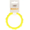 Armbanden hoekig neon geel set 2 stuks