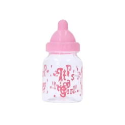 Babyfles decoratie roze