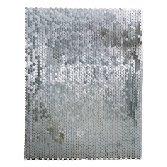 Backdrop zilver 30 x 30 cm 6 stuks