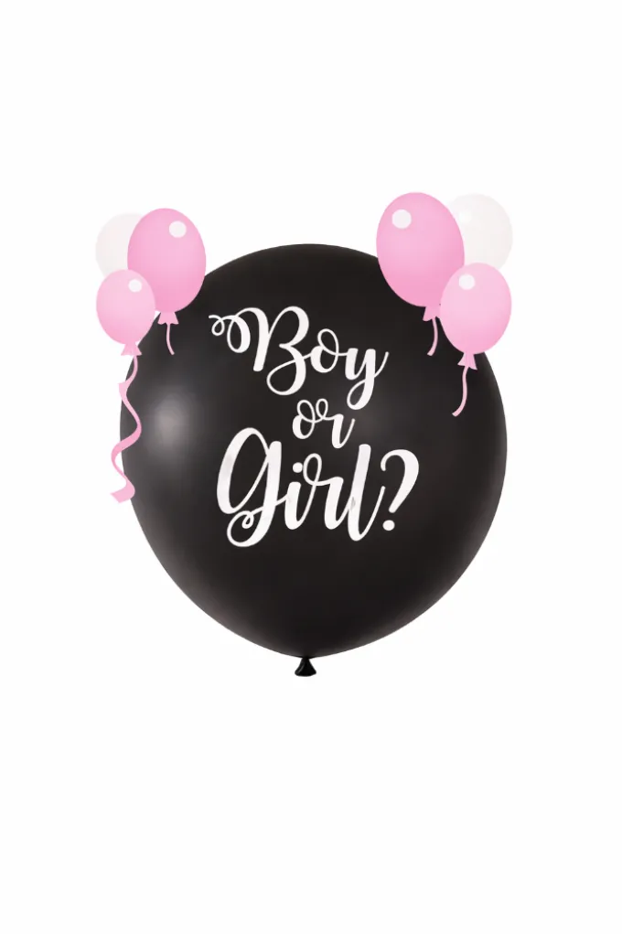 Ballon gender reveal meisje - 90 cm