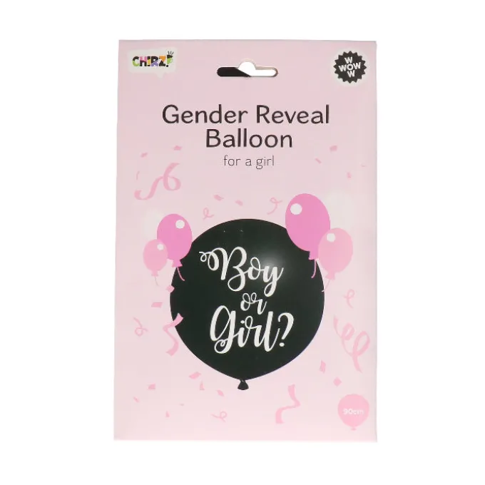 Ballon gender reveal meisje - 90 cm
