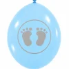 Ballonnen geboorte jongen 30 cm - 12 stuks