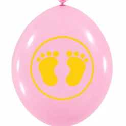Ballonnen geboorte meisje 30 cm - 12 stuks