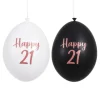 Ballonnen Happy 21 metallic - 30cm