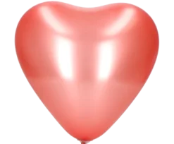 Ballonnen hart roségoud 46 cm - 3 stuks