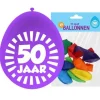 Ballonnen 50 jaar meerkleurig 30 cm – 10 stuks