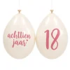 Ballonnen 18 jaar roségoud - 10 stuks