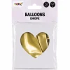 Ballonnen Metallic Hart - Goud - 30cm - 3 stuks