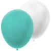 Ballonnen parelmoer wit/groen 30cm - 20 stuks