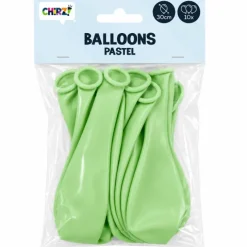 Ballonnen Pastel - Groen - 30cm - 10 stuks