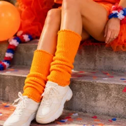 Beenwarmers oranje one size