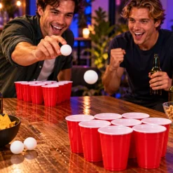 Beer pong set compleet Green