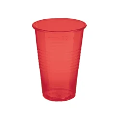 Bekers plastic rood – 50 stuks (200 ml)