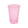 Bekers plastic roze – 50 stuks (200 ml)