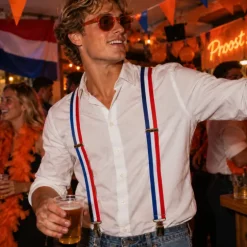 Bretels Holland rood/wit/blauw