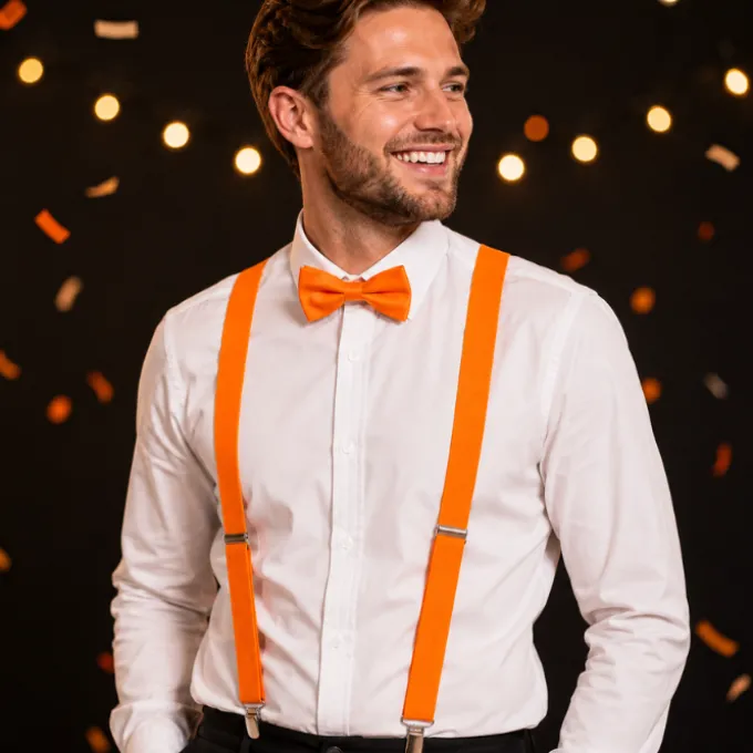 Bretels neon oranje