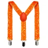 Bretels pailetten oranje