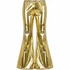 Broek flared goud dames maat L/XL