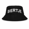 Bucket hat Biertje zwart