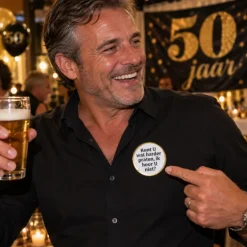 Buttons Abraham 50 jaar - 6 stuks