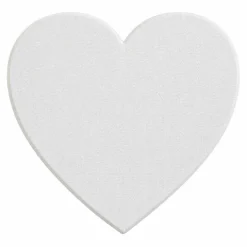 Canvas hart wit