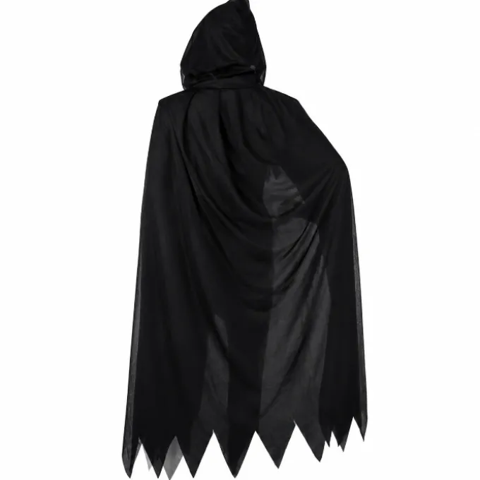 Cape Halloween capuchon zwart