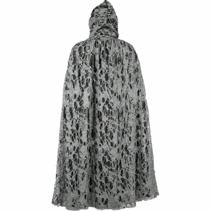 Cape Halloween grijs one size