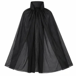 Cape Halloween zwart kindermaat