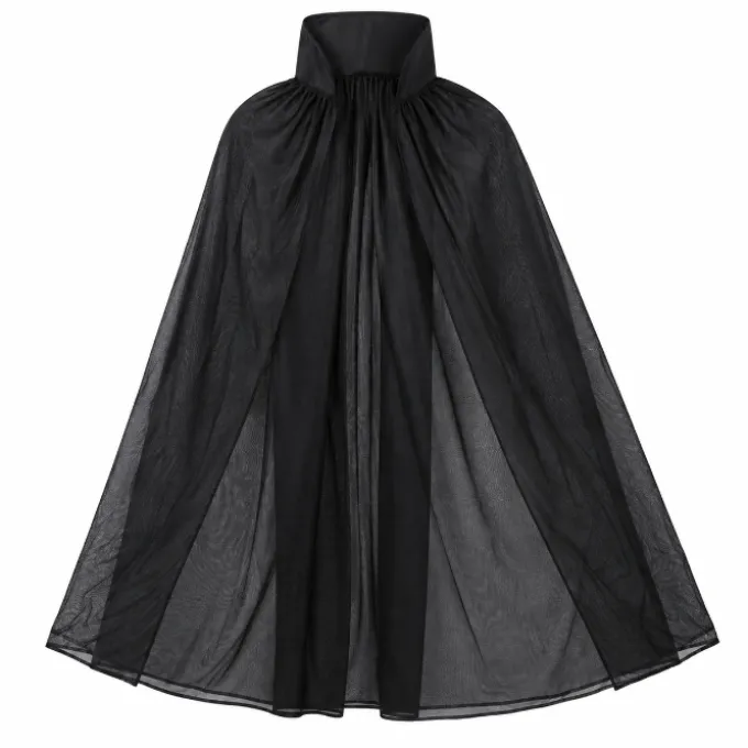 Cape Halloween zwart kindermaat