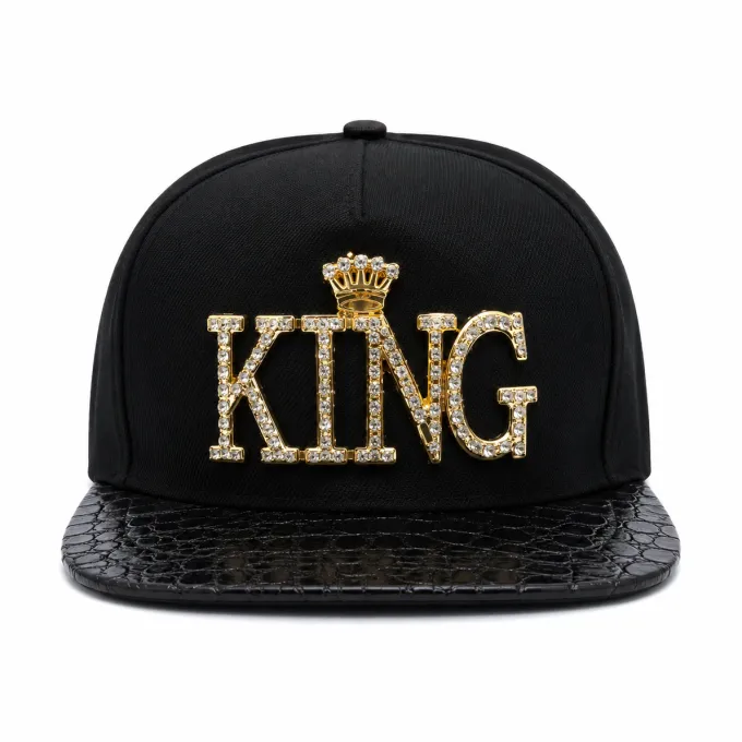 Cap King goud/zwart