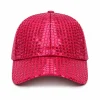 Cap pailletten roze