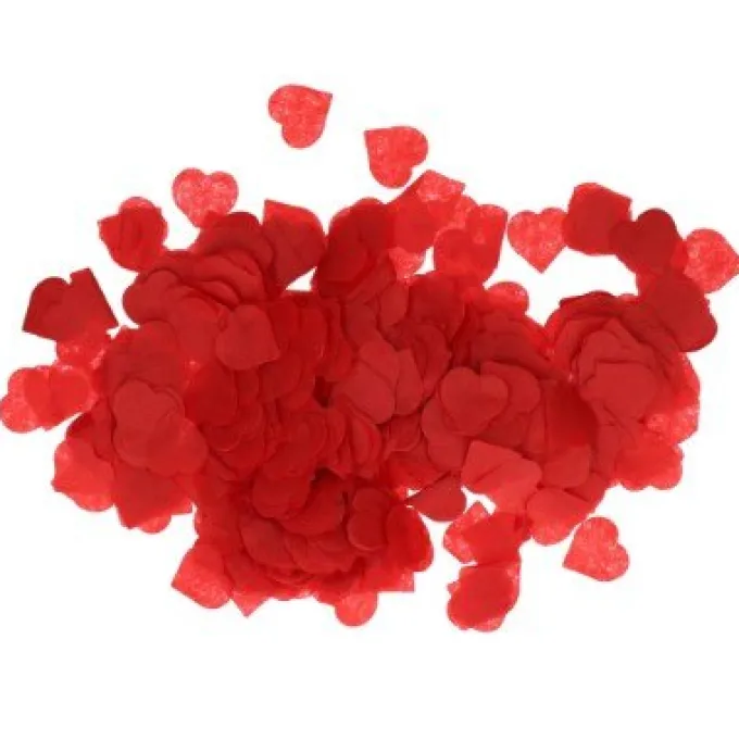 Confetti hartjes rood