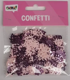 Confetti It's a Girl - metallic roze