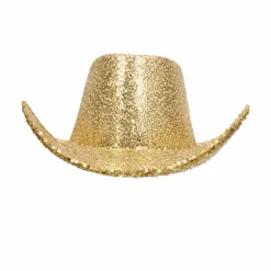 Cowboyhoed pailletten goud