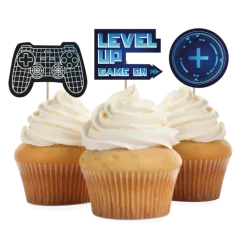 Cupcake toppers Level-Up
