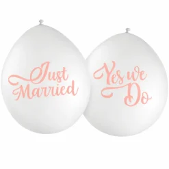 CZ Balloons Just Married 10x