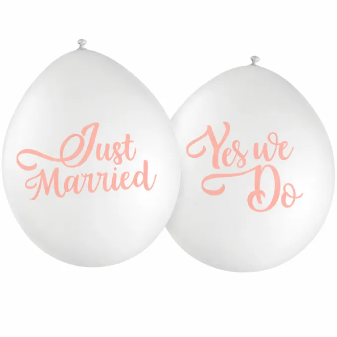 CZ Balloons Just Married 10x