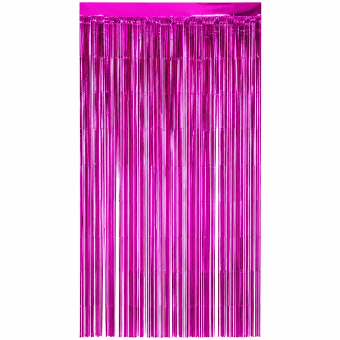 Deurgordijn folie roze 80cm x 180cm