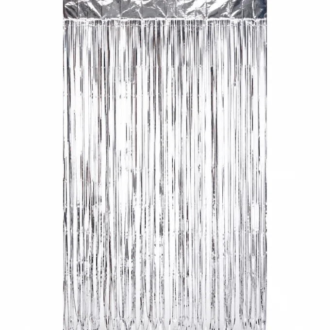Deurgordijn folie zilver 80cm x 180cm