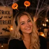 Diadeem Halloween pompoen met licht