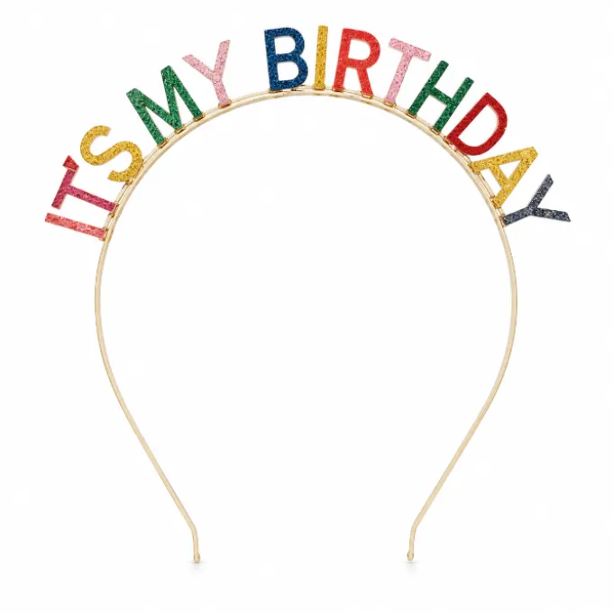 Diadeem It's my birthday meerkleurig