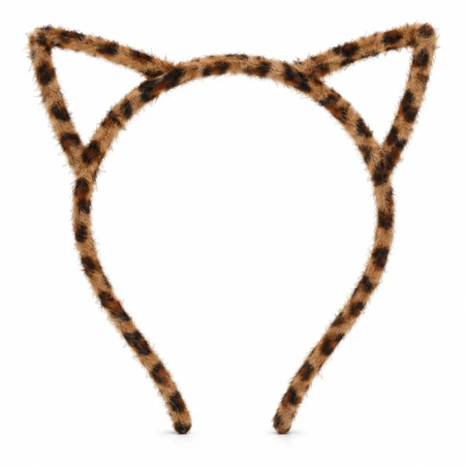 Diadeem kattenoortjes zwart/bruin
