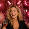 Diadeem piemel glitter roze
