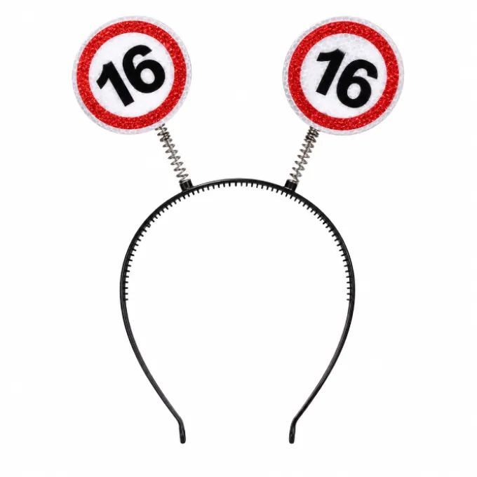 Diadeem verkeersbord 16 jaar