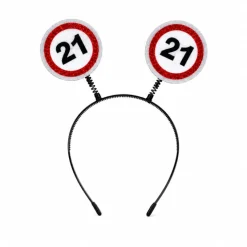Diadeem verkeersbord 21 jaar