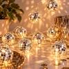 Discobal lichtsnoer grijs 10 lichten 2m