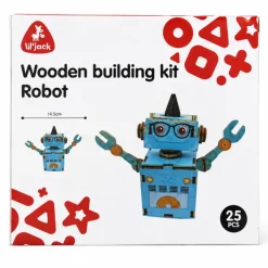 DIY Houten Bouwrobot Blauw