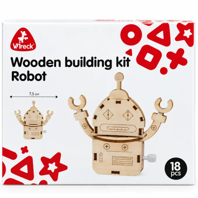 DIY Houten Bouwrobot Naturel Ruimte