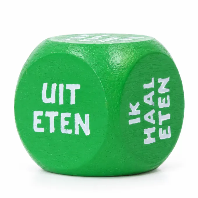 Dobbelsteen fun koken/eten groen 1 stuk