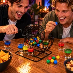 Drankspel bingo 6 shotglazen